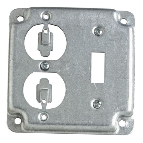 exterior electrical box plate|steel electrical box covers.